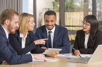 meeting of business people