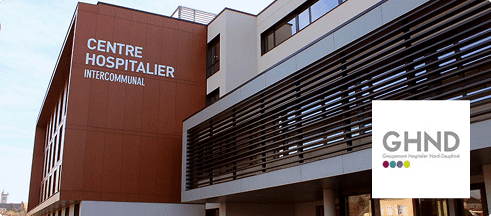 Hopital GHND avec logo du GHND