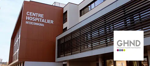 Hopital GHND avec logo du GHND