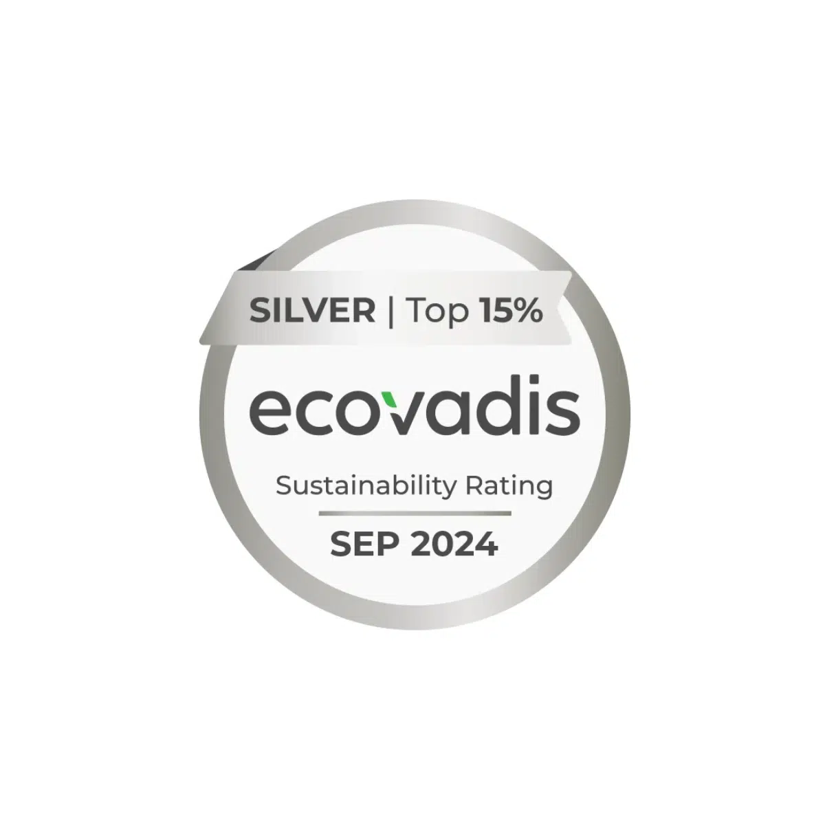 Médaille d'argent Ecovadis 2024