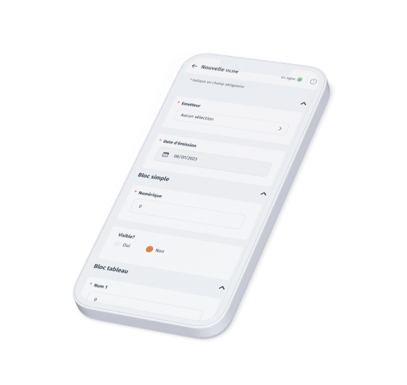 mocuk up application mobile
